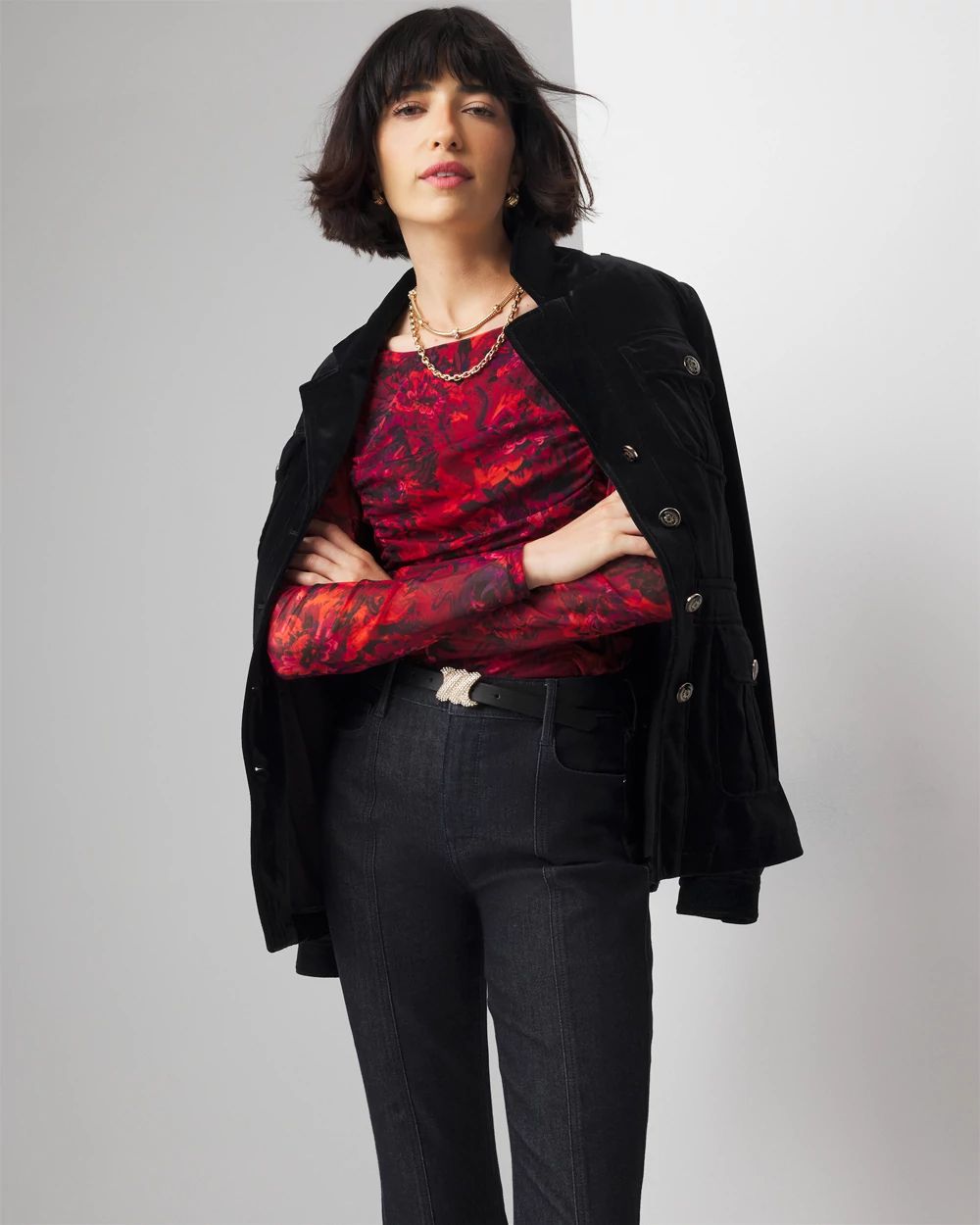 Ruched-Side Top | White House Black Market Ruched-Side Top | White House Black Market